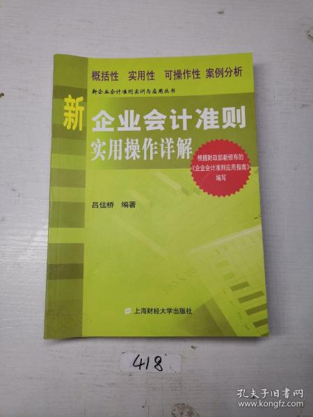 新企业会计准则实用操作详解