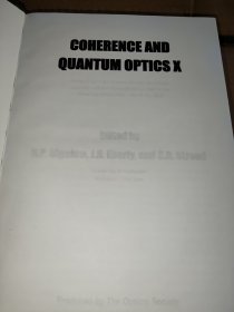 coherence and quantum optics x