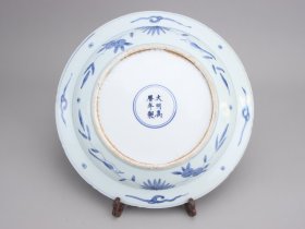 万历青花麒麟盘