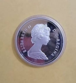 1982年加拿大纪念银币如图保真保老