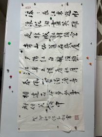 自娱斋保真销售： 全国政协副主席。何报翔 136*68。三国演义词