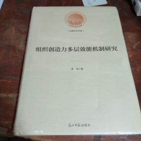 组织创造力多层效能机制研究/光明社科文库（全新未拆封）26开精装本