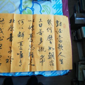 书法作品一一曹操《短歌行》孙道宏，全国书协会员、江苏连云港市书协副主席、美术馆副馆长，作品屡获奖