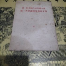 第一届全国人民代表大会第一次会议重要参考文件