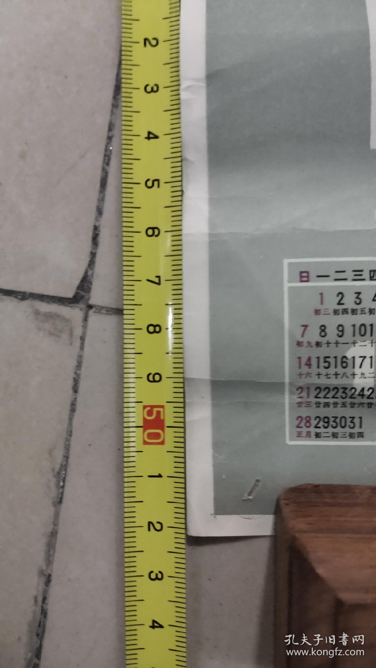 1979年 年历画  鱼翔图