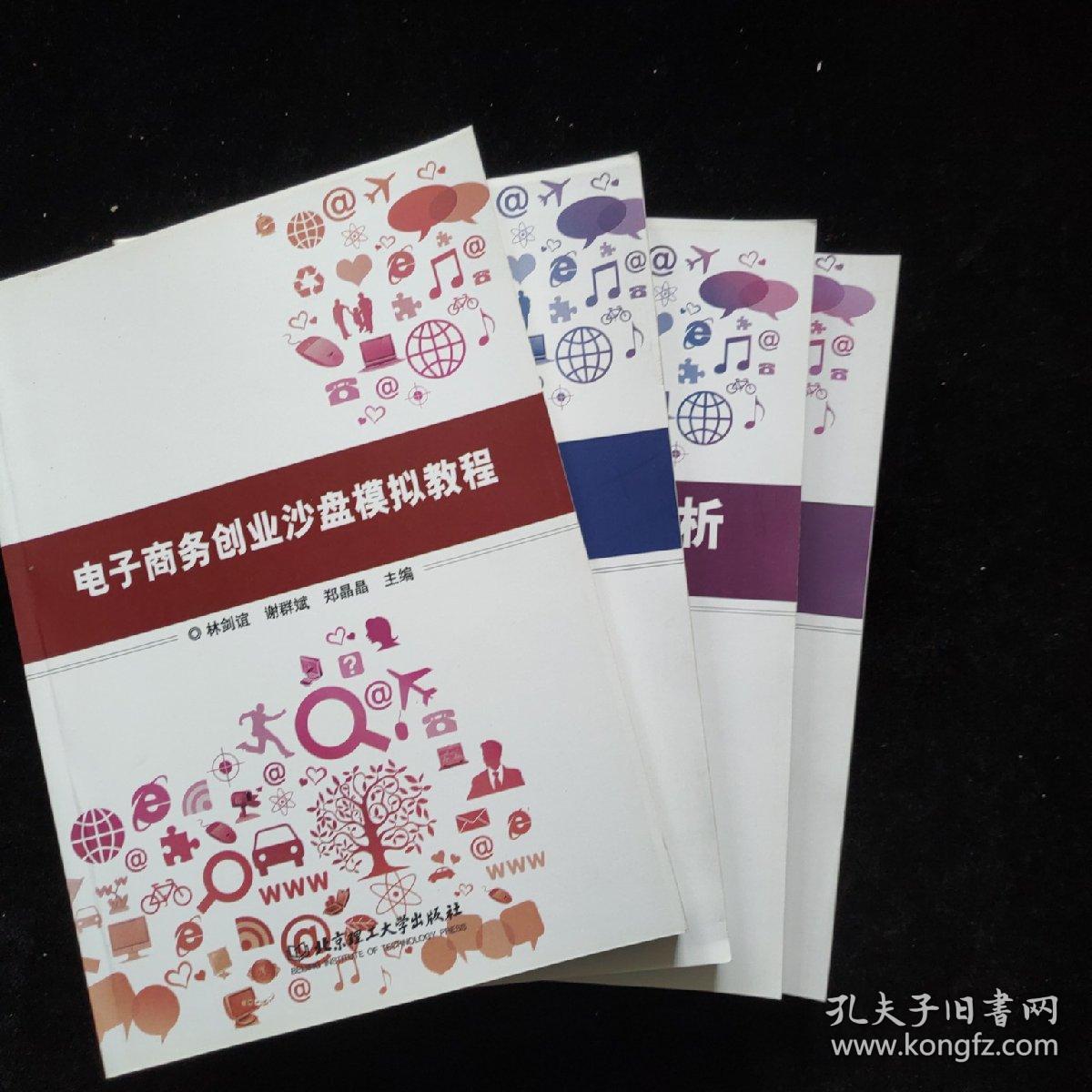 电子商务案例分析（第2版）、电子商务创业沙盘模拟教程、网店推广（第2版）、电子商务网站建设及维护管理（第2版）【4本合售】