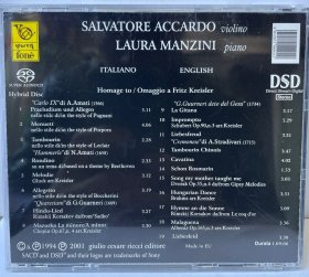 Salvatore Accardo: I Violins di Cremona fone 向克莱斯勒致敬 salvatore accardo 阿卡多小提琴 CD