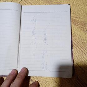 天安门笔记本（内有作者作的诗）