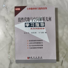 大学数学学习指导系列：线性代数与空间解析几何学习指导·典型例题精解【正版现货】【无写划】【实拍图发货】【当天发货】