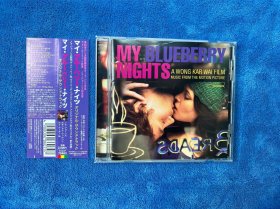 蓝莓之夜 原声 My Blueberry Nights (Music From The Motion Picture)，CD，08年日版首版，带侧标，外壳磨痕，盘面轻微痕迹