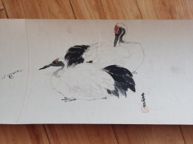 不识款的精品卷轴，装裱精细，紫檀轴头，画工一流，欢迎捡漏