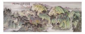 蔡文 ​180*68 小六尺山水