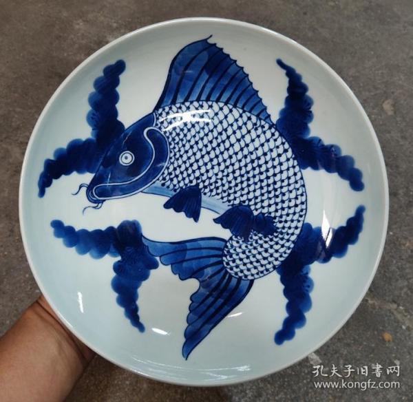 清青花鱼藻纹盘