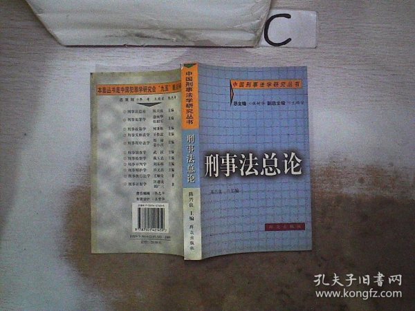 刑事法总论——中国刑事法学研究丛书