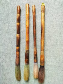 五十年代，善琏湖手工毛笔4支