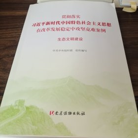 生态文明建设（贯彻落实习近平新时代中国特色社会主义思想在改革发展稳定中攻坚克难案例）