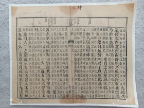 古籍散页《周易》 一页，页码10，尺寸31.5*25.5厘米，这是一张木刻本古籍散页，不是一本书，轻微破损缺纸，已经手工托纸。