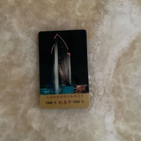 年历卡—上海虹桥宾馆开业8周年 1988-1996纪念卡 背面1997年年历