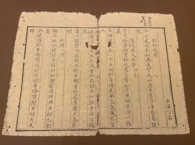 40 太史升庵全集 【明】楊慎撰   清乾隆六十年新都周參元写刻本   川紙   古籍线装残叶标本   可用作古籍版本留真谱