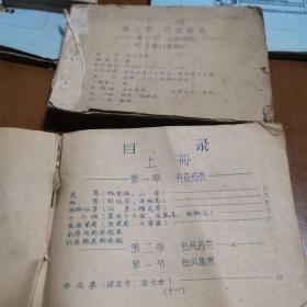 补益药类丶疗肺药类 【上下/全套（油印本）横32开厚册，每册约350页面】