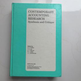 原版书籍 Contemporary Accounting Research:Synthesis  and  Critique  当代会计研究:综合与批判