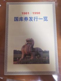 国库券发行一览（1981-1998）