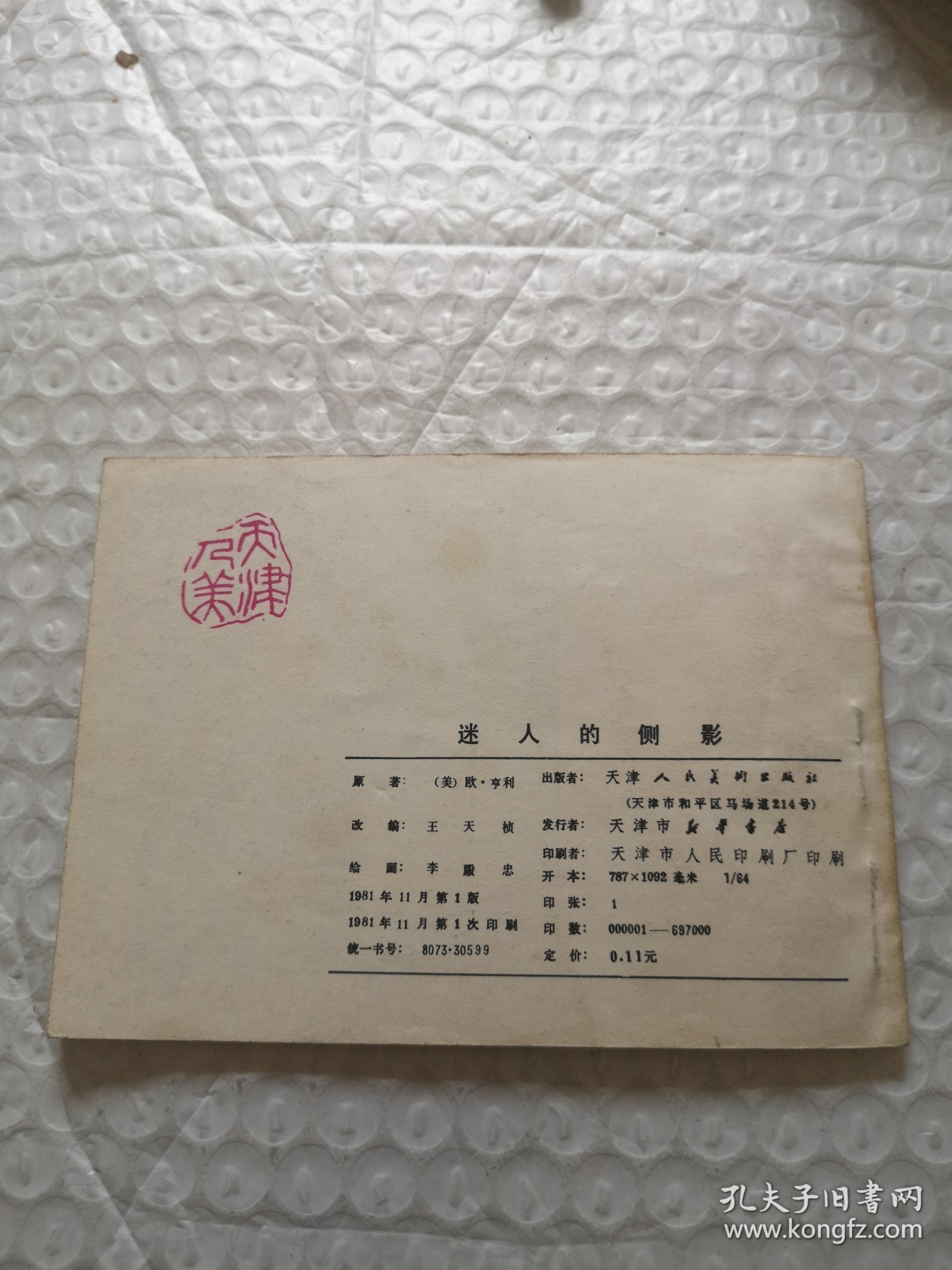 连环画，迷人的侧影