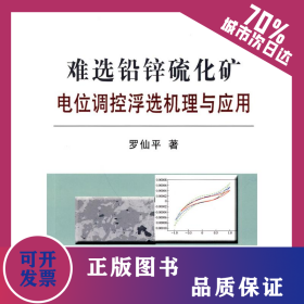難選鉛鋅硫化礦電位調(diào)控浮選機(jī)理與應(yīng)用\羅仙平 9787502452582