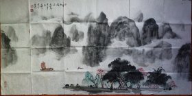 （保真字画销售）画家刘益之，广西师范大学艺术系教授，中国美术家协会会员，中华诗词学会会员，广西美学学会理事，广西书协会员，享受政府特殊津贴专家。刘益之四尺国画作品7