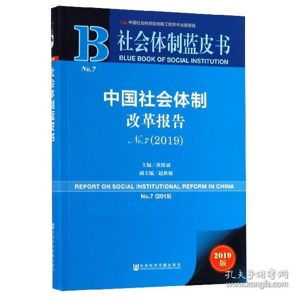 社会体制蓝皮书:中国社会体制改革报告No.7（2019）