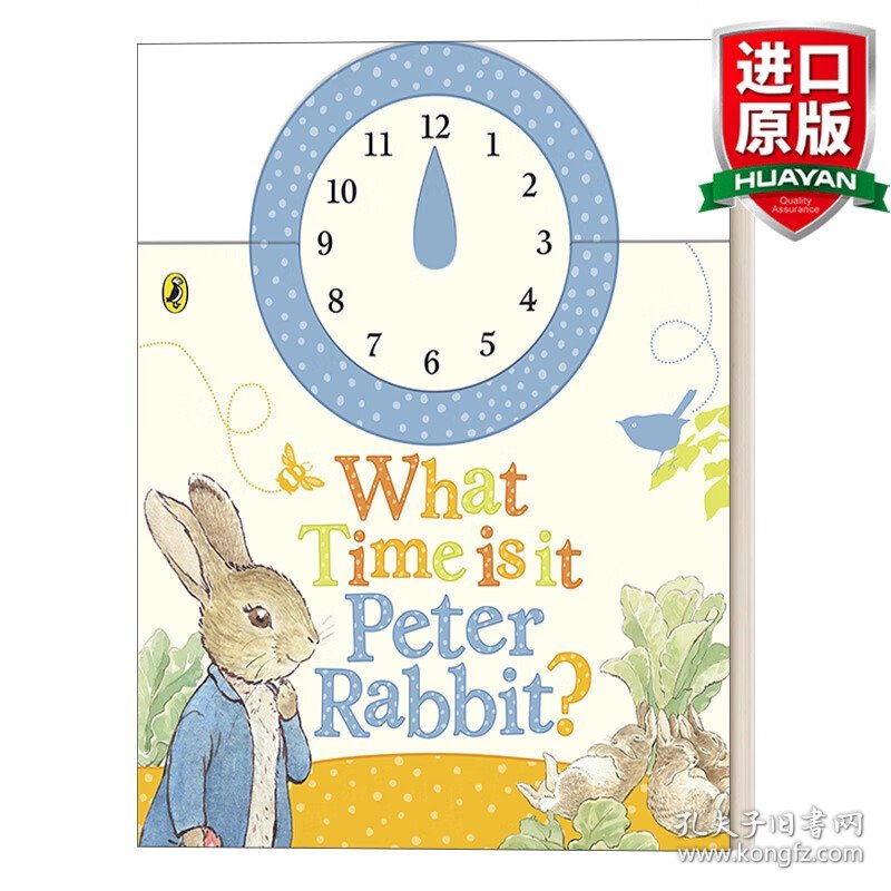英文原版 What Time Is It, Peter Rabbit? 彼得兔几点啦 幼儿时间认知书 英文版 进口英语原版书籍
