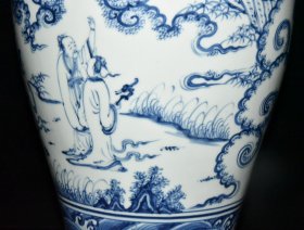 明正统青花人物故事梅瓶【45x27.5cm 】