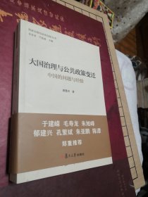 大国治理与公共政策变迁：中国的问题与经验（国家治理与政府创新丛书）