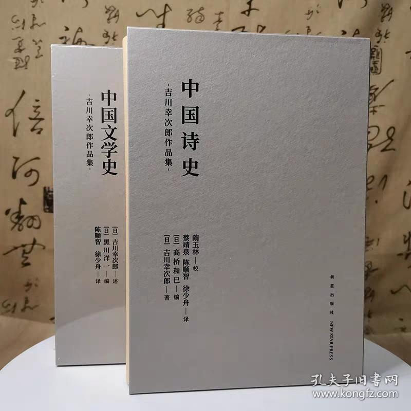 吉川幸次郎作品集中国诗史+中国文学史+杜甫私记+汉文漫话+宋诗概说全5册中国史古代历史文化传统古诗词散文歌赋读库