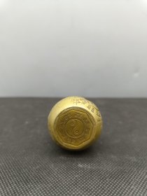 铜葫芦摆件一对，品相如图