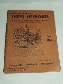 英文原版书-----《ship lifeboats：船舶救生艇》！50开插图本