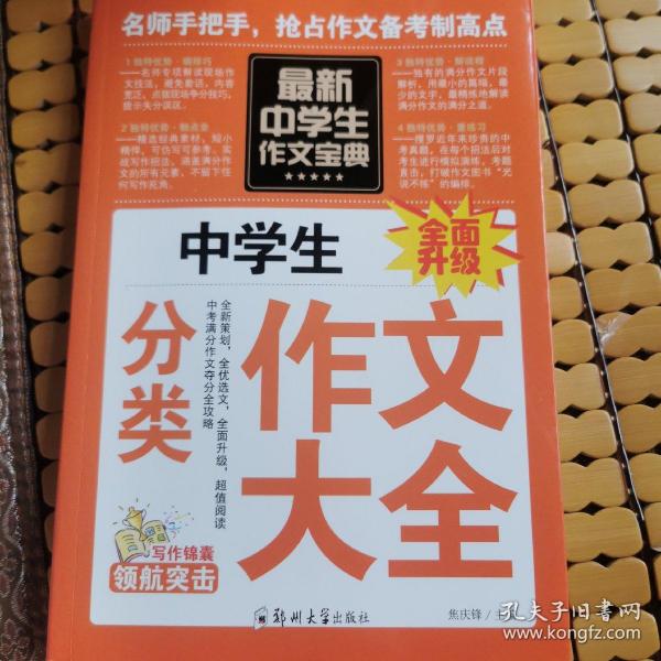 中学生作文宝典（全4册） 素材作文  中考满分作文  分类作文大全