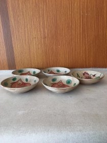 宋白瓷五彩盘