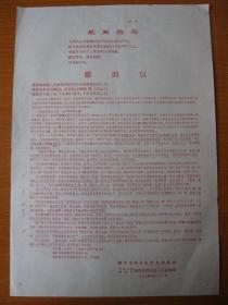 宣传画 1969年陕西省西乡县革命委员会人民武装部慰问信