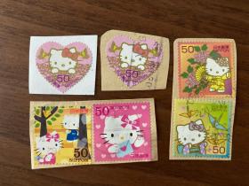 日本邮票/HELLO KITTY凯蒂猫 异形邮票
