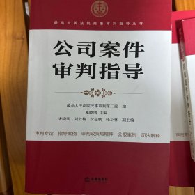 最高人民法院商事审判指导丛书：公司案件审判指导