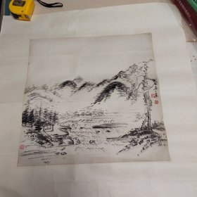 吴一峰山水画（这幅是民国时期吴老作品，民国吴老作品保存稀少。）