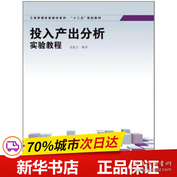 工商管理实验教材系列·“十二五”规划教材：投入产出分析实验教程