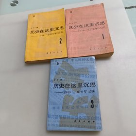 历史在这里沉思（1966一1976年记实）（1一3）3本合售