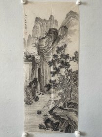 朱梅邨
82*34cm，软片
朱梅邨（1911.12-1993.3）别名独眼半聋居士，江苏吴县人。擅长中国画、年画。