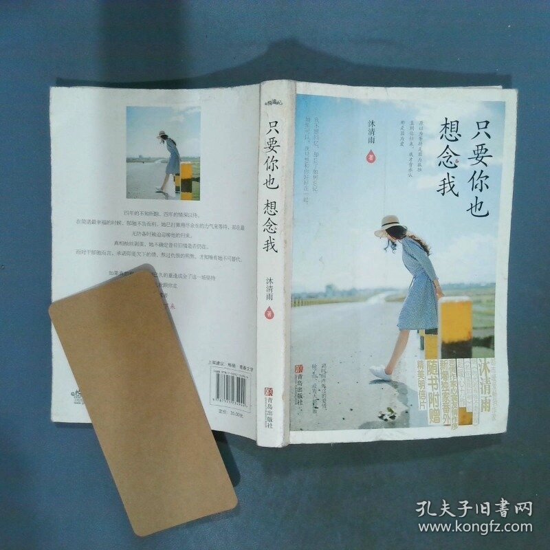 只要你也想念我 都市暖爱畅销作家沐清雨继时光若有张不老的脸若你爱我如初后超暖心力作  沐清雨著 青岛出版社