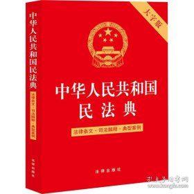 中华人民共和国民法典 法律条文·司法解释·典型案例 大字版 法律出版社 9787519776169 法律出版社