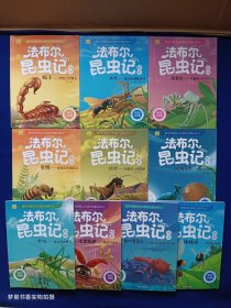 彩绘美图版·法布尔昆虫记绘本：蝎子、蛛蜂、满蟹蛛、蜜蜂、蟋蟀、短翅芫菁、蚱蜢、七星瓢虫、卷叶象鼻虫、捕蝇蜂（10册合售）