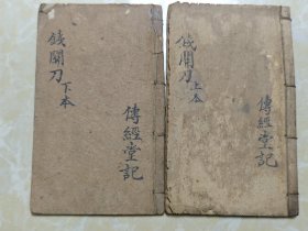 【相学珍籍】民国元（1912）年冬月国民图书局线装印行《绘图神相钱关刀》四卷两册一套全