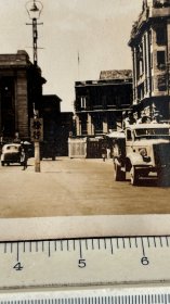 民国抗战时期武汉汉口江汉关大楼建筑街景原版老照片